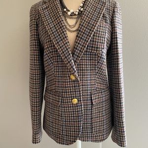 JCrew Rhodes Houndstooth Blazer NWOT